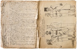 De nombreux dessins illustrent le cahier, 